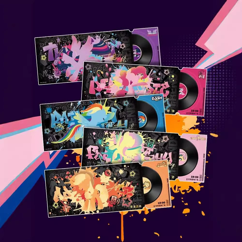 卡游 Genuine Pony-Poli Shining Notes Laser Ticket Root Card Friendship Magic A whole box collection wholesale
