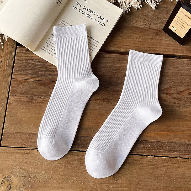 Calcetines para hombre Calcetines finos de verano Calcetines para hombre, desodorante y absorbente de sudor, calcetines de algodón de color sólido de doble aguja, calcetines Zhuji