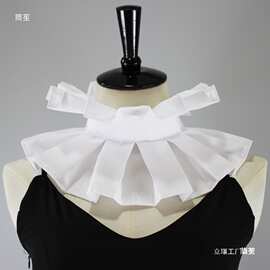 拉夫领宫廷荷叶边复古立领装饰领演出花边假领子衬衣毛衣装饰