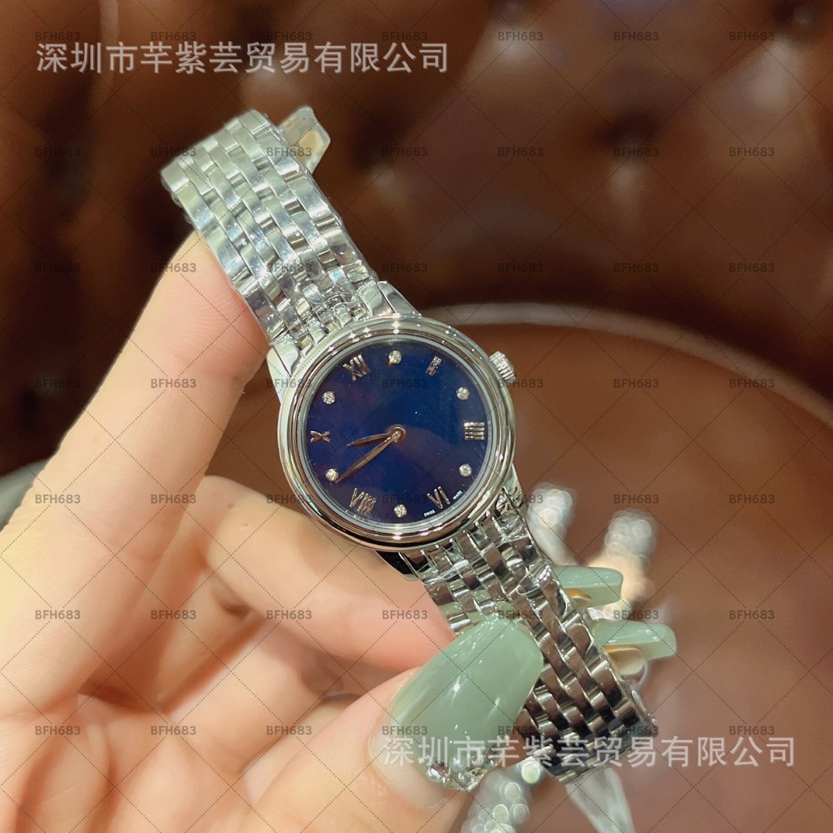 (2개) 새로운 중고 OM 도매 오메가 3세대 우아한 자개 다이얼 다이아몬드 시간 눈금 대외 무역 국경 시계