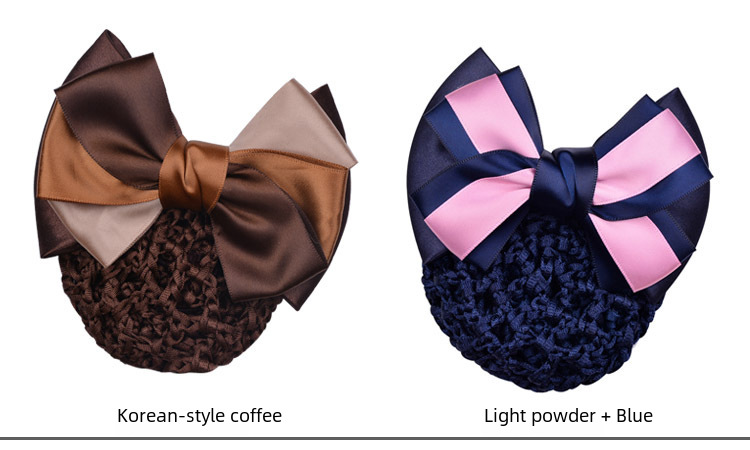 Stewardess Blue Korean Mobile Bank Hospital Nurse Hotel Telecom Professional Net Flower Hairpin Professional Head Flower Wholesale_voghion.com