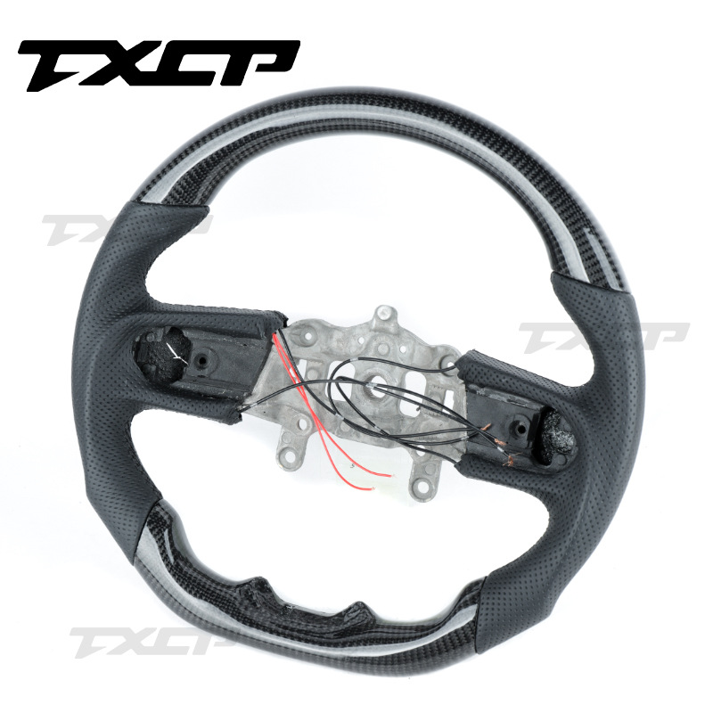 Suitable for 18-22 Jeep Jeep Wrangler Modified and Upgraded Carbon Fiber Perforated Leather Steering Wheel Steering Wheel