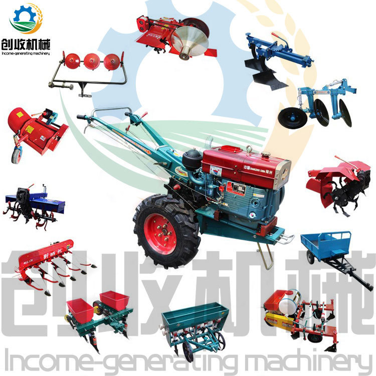 Can Be Equipped with a Variety of Agricultural Machinery, Two-Wheel Walking Tractor, Pastoral Management Rotary Tiller, Exported Agricultural Walking Tractor
