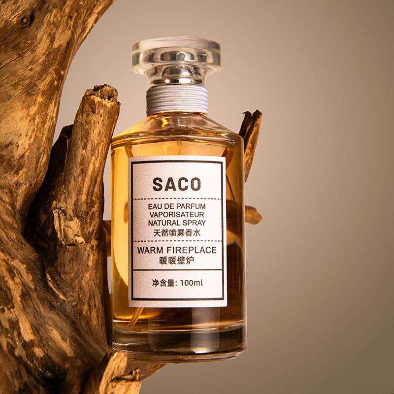 SACO cálida chimenea cálida perfumes de flores y frutas para hombres y mujeres frescos, perfumes naturales duraderos, perfumes ligeros en vivo.