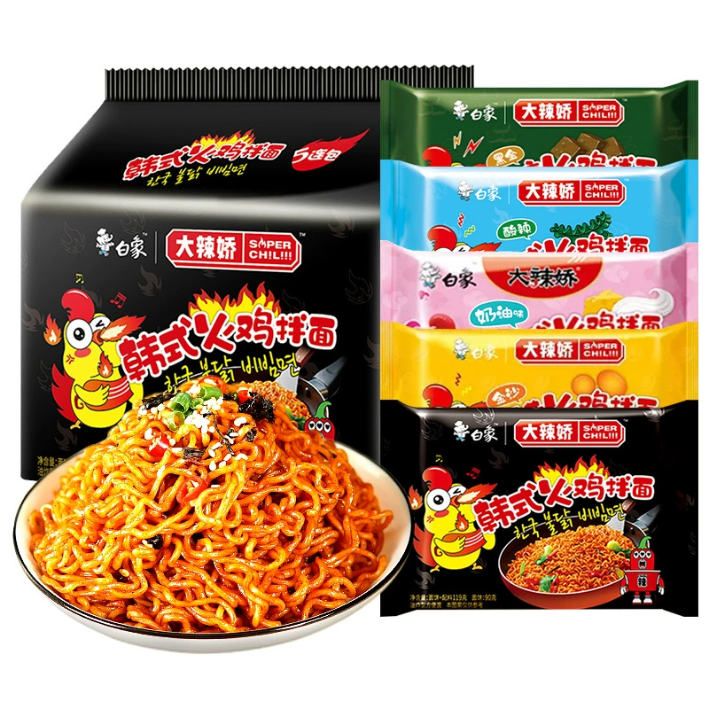 Белый слон большой пряный корейский стиль с лапшой из индейки