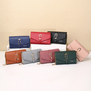 Cross-Border New Mobile Phone Bag Women's Shoulder Crossbody Small Bag Hijab Magnetic Buckle Multi-Compartment High-Quality Mini Mobile Phone Bag