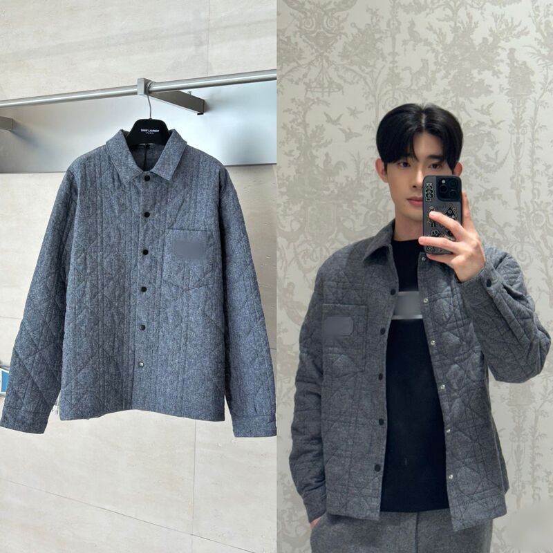 Correct Version of Do's Ss26 Spring New Cotton Flannel Herringbone Blade Embroider Single-Breasted Jacket