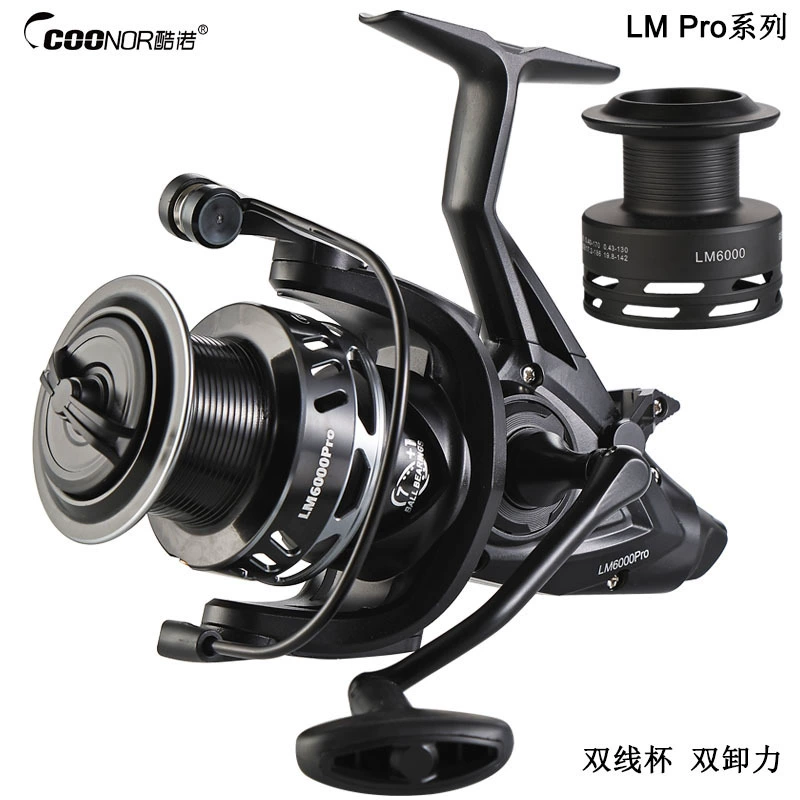 Кроссбордер Knuo LMPRO Dual Unloading Dual Cup Fishing Wheel Full Metal Cup До и после Carp Wheel European Carp