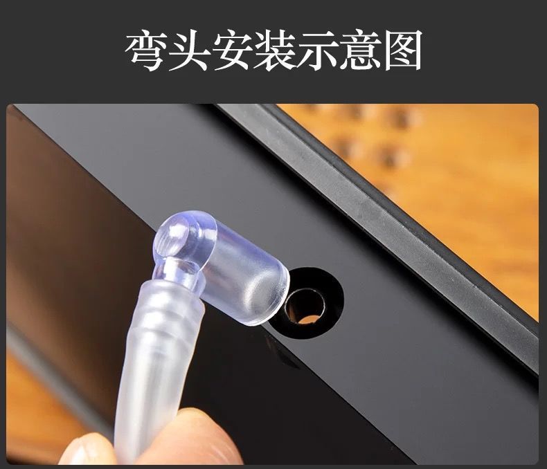 Tea Tray Drainage Hose Set with Suction Bulb Silicone Tubing for Tea Table Water Outlet specifications