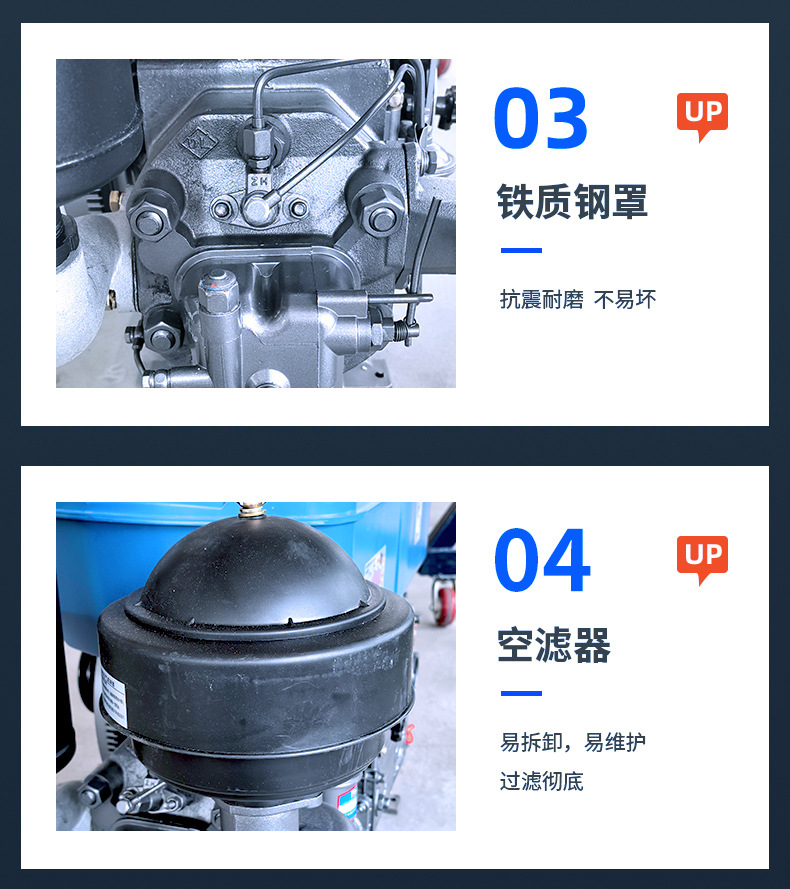 Foreign Trade Yuchai Water-Cooled Single-Cylinder Diesel Engine 12/15/18 Horsepower Small Tractor Electric Start Water-Cooled Diesel Engine