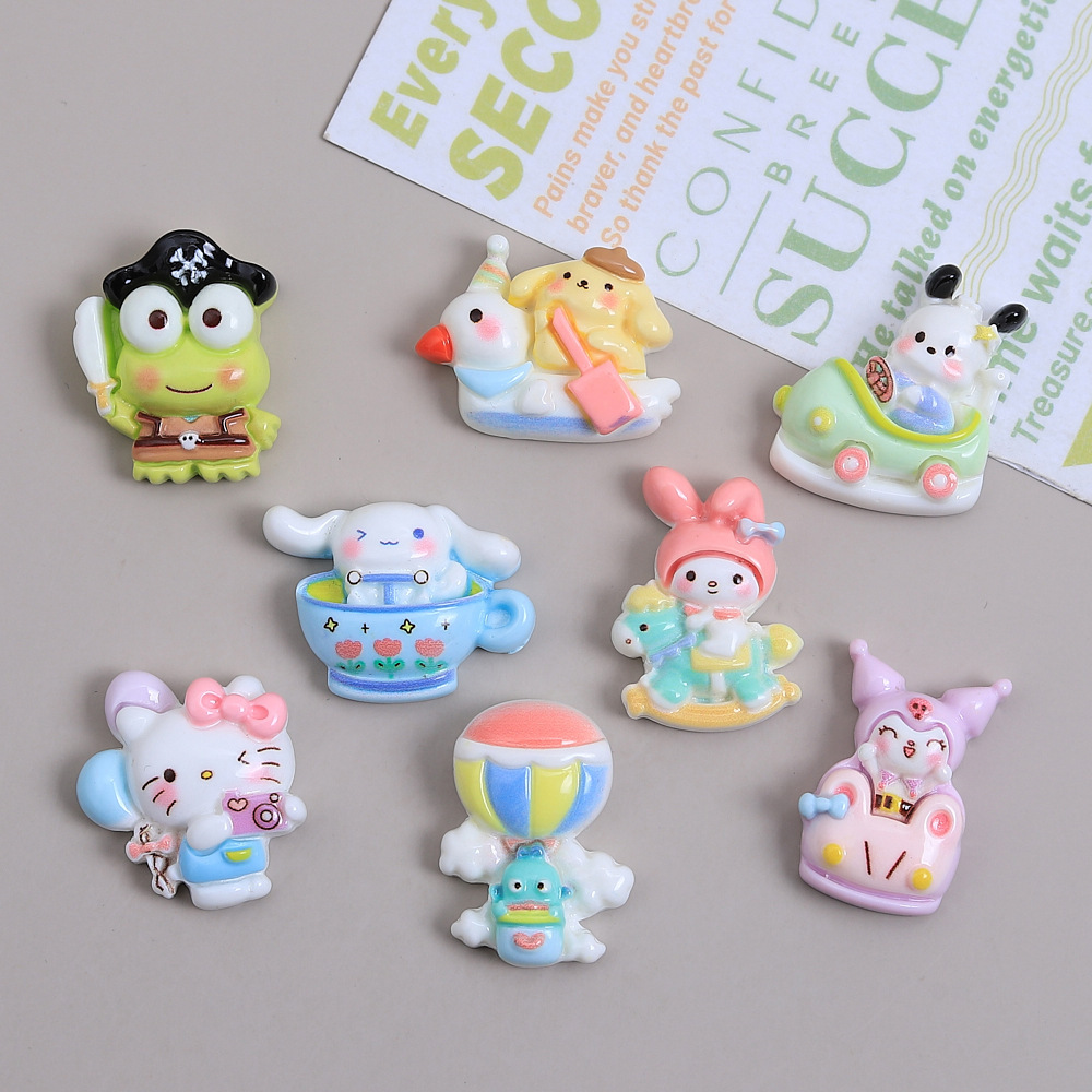 Cartoon Mimi Animal Playground Creative Handmade DIY Cream Glue Accessories Resin Small Accessories Jewelry Material Package