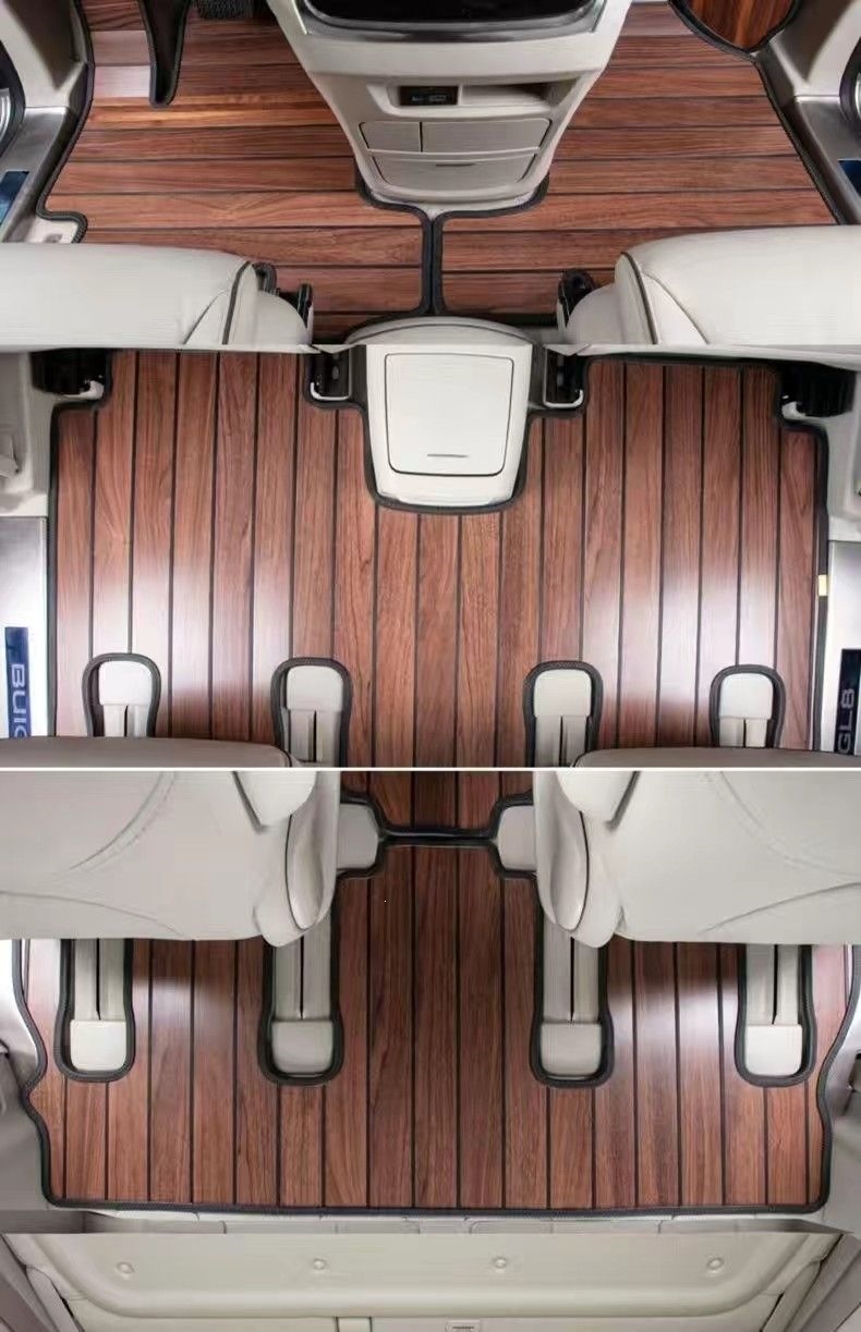 Specialized Wooden Floor Mats for Trumpchi M8 Master Edition, Car Wood Floor Modification for M6/M6 Pro