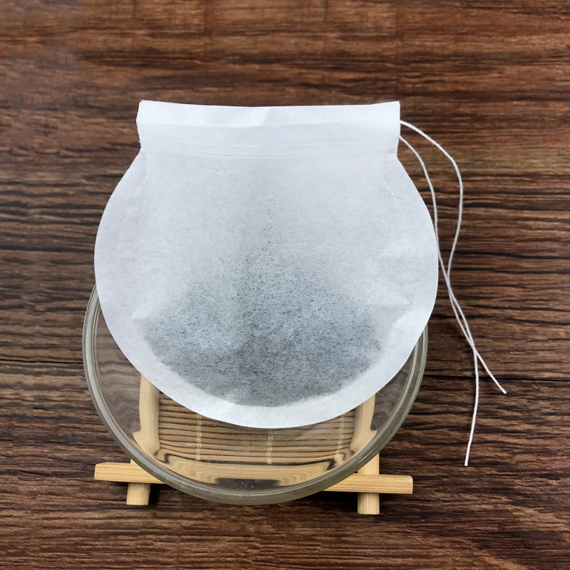 New Product Filter Paper Round Tea Packaging Bag Tea Bag Disposable Tea Bag Drawstring Coffee Powder Filter Bag