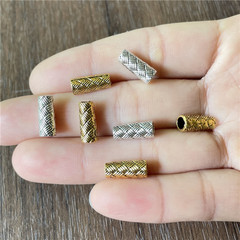 5*12mm金屬合金長管圓筒連接器製作念珠流蘇首飾用品配件