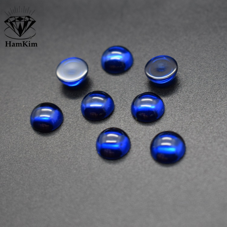 圆形  平底尖晶蓝
