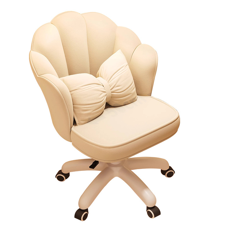 Silla de computadora, dormitorio de niña, lujo ligero, celebridad de Internet, silla de maquillaje con respaldo cómodo y móvil, silla de estudio de elevación de dormitorio de estudiantes