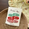 【1】Red checked bb clip