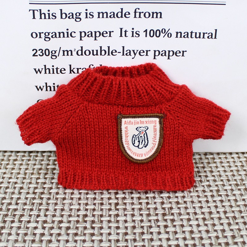 Teddy Bear muñeca reemplazo suéter 20cm ropa de bebé al por mayor Teddy Bear jefe perro muñeca de algodón juguetes accesorios de ropa