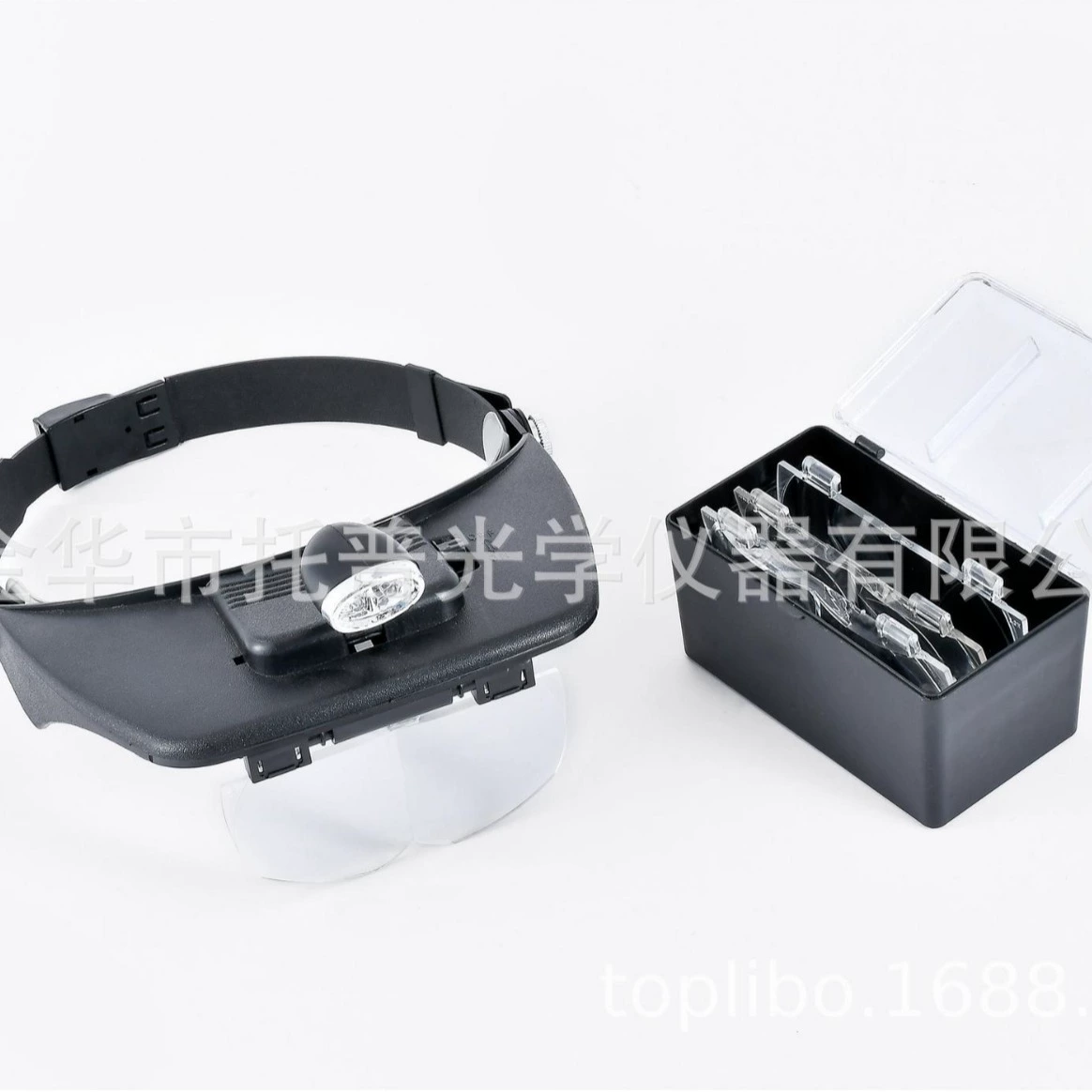 Прямые продажи с фабрики, увеличительное стекло, увеличительное стекло для шлема, светодиодное увеличительное стекло для шлема с подсветкой, множество увеличительного стекла