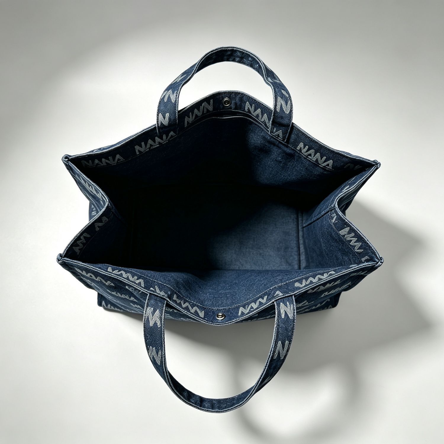 Sınır Ötesi Denim Çanta Özel Üretim Tam Baskılı Tote Çanta Büyük Kapasiteli Kadın Tek Omuz El Taşıyıcı Alışveriş Çantası Resme Göre Özel Üretim