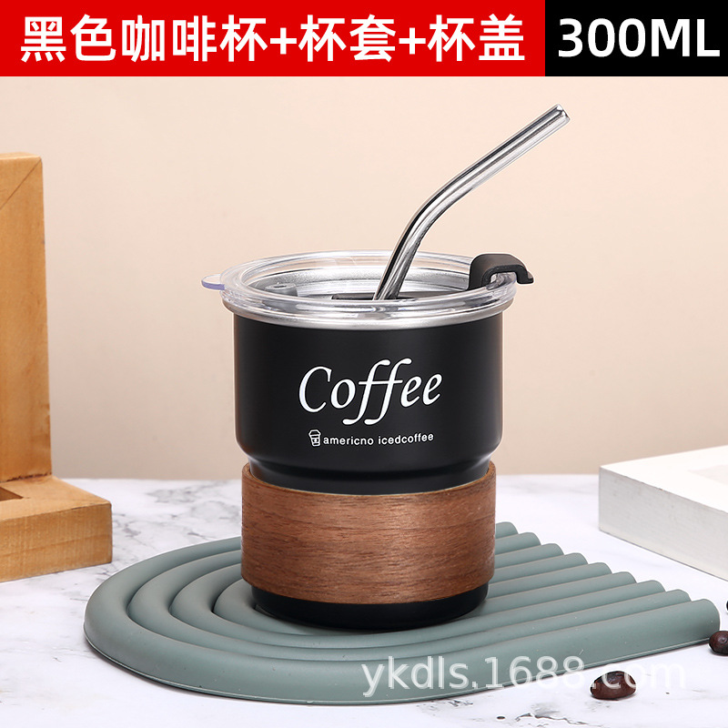 Taza de escalón de una sola capa para exteriores Taza de café de acero inoxidable 304 ins Vaso de cerveza de camping de borde rizado conveniente de alto valor