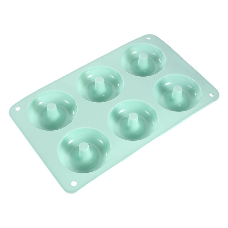 Fabricante spot 6 piezas de silicona donas pastel macarons molde redondo galleta herramienta para hornear