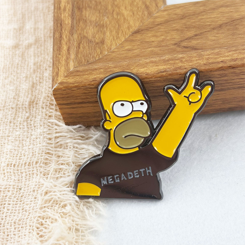 Metal Band Megadeth Rock Fun Trendy Cartoon Metal Badge Brooch Accessory
