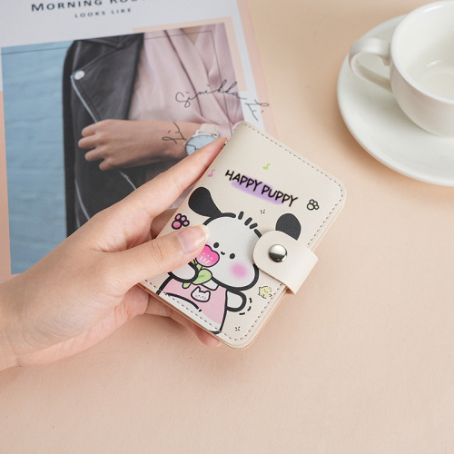 Jade Cinnamon Dog Cute Cartoon Card Holder Foreign Trade Sanrio ID Cover Multiple Card Slots Anti-Degaussing Large Capacity Wallet