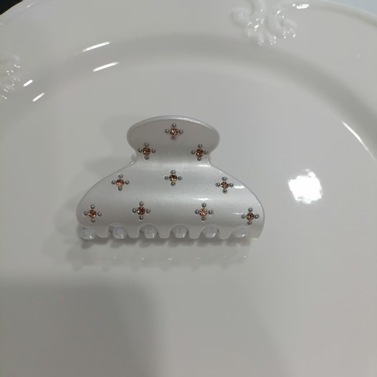 퓨어 화이트 샴페인 다이아몬드 {6.5cm)