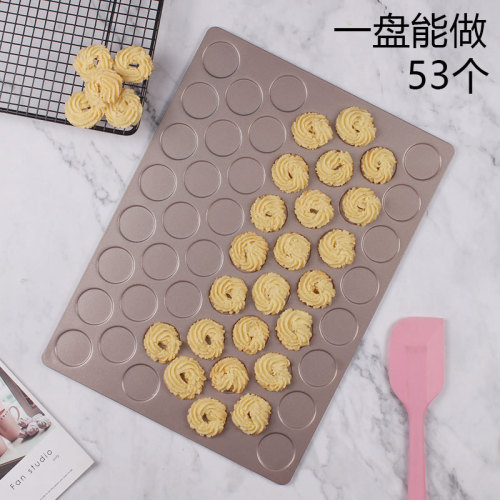 53 non-stick macaron mold cookie oven non-stick puff cocoa crisp baking pan