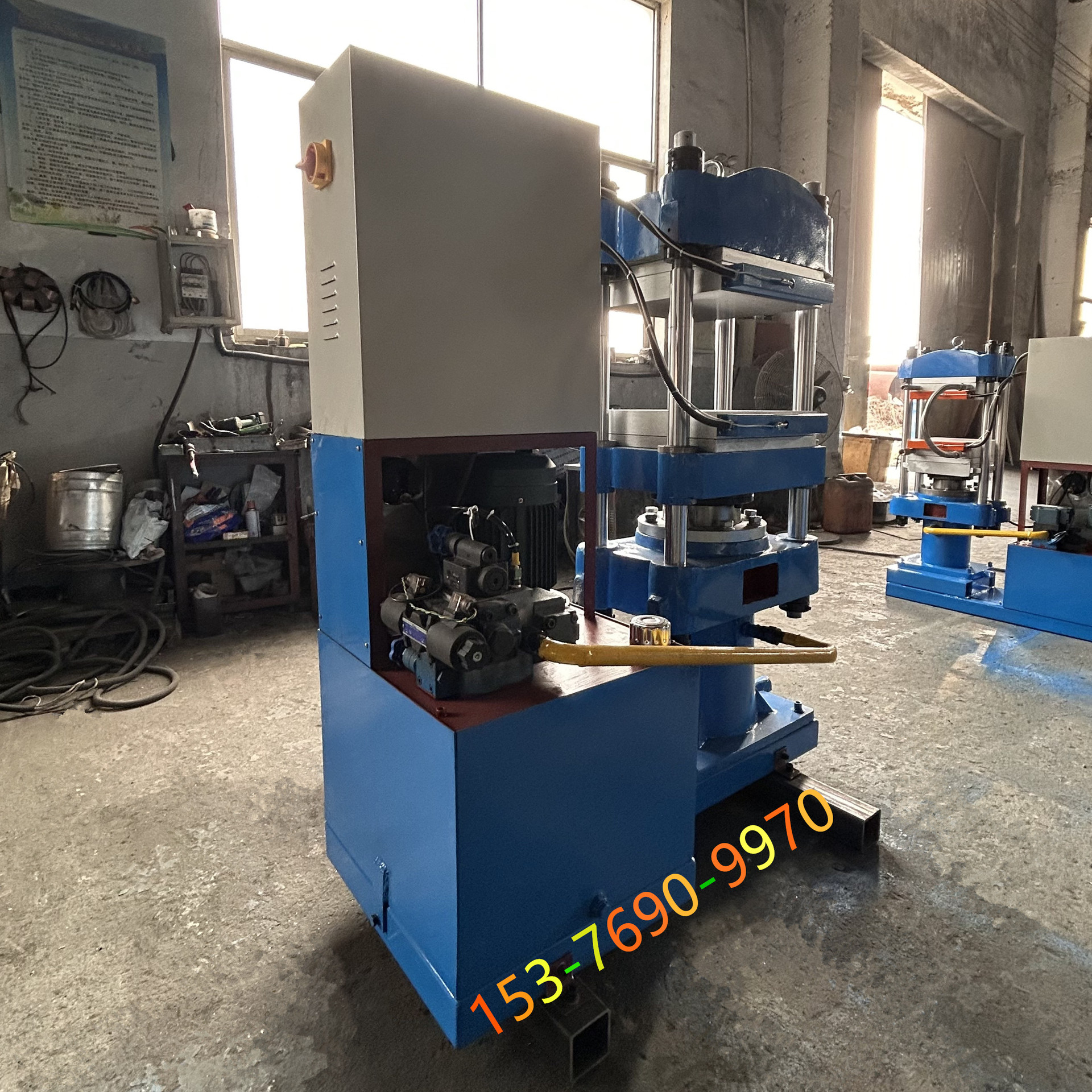 50吨400X400PLC触摸屏全自动硫化机