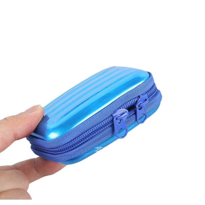 Caja de almacenamiento de bolsa de cremallera roja neta creativa cremallera caja de hojalata cuadrada Internet celebridad bolsa de almacenamiento monedero en stock image 6