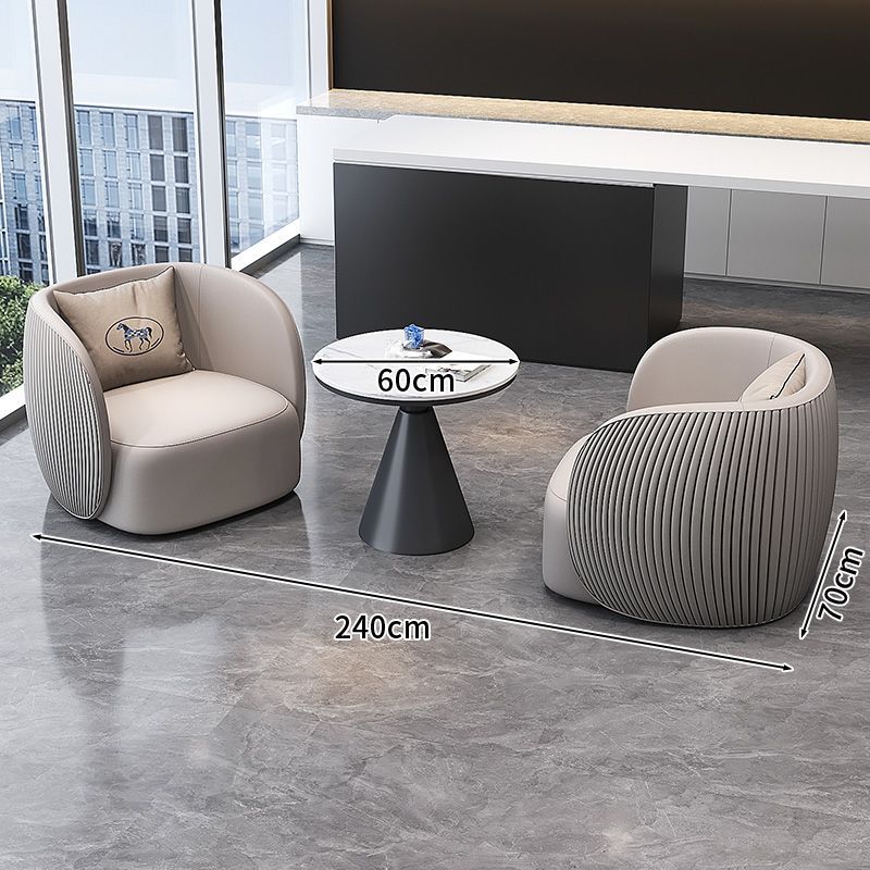 Oficina de ventas de lujo ligero Mesa y silla Hotel Lobby Sofá Sala de estar Sofá de recepción Combinación