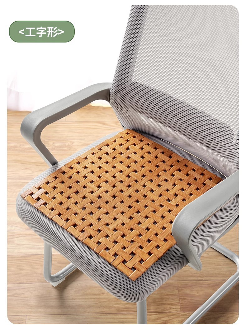 Car Seat Cushion Bamboo Mat Summer Cooling Pad Single Piece for Truck and Car Breathable Bamboo Mat Universal