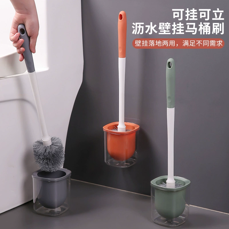 Домашняя уборка туалетная щетка без мертвого угла висит на стене для домашней ванной без перфорации Туалет щетка с длинной ручкой унитаз