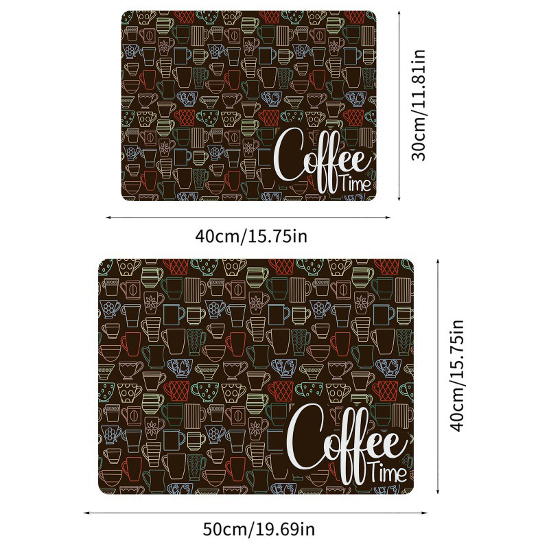 diatom mud coffee machine mat household kitchen countertop absorbent quick drying drain mat dining table bar mat_voghion.com