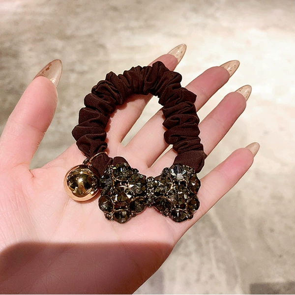 Coffee rope Czech diamond bow