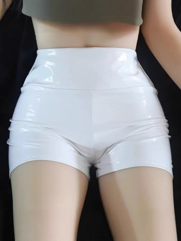 S-3Xl Cross-Border High-Waisted Mirror Leather Shorts for Women Pu Leather Pants Sexy Hot Pants Nightclub Mirror Tight Shorts S-3Xl Cross-Border High-Waisted Mirror Leather Shorts for Women Pu Leather Pants Sexy Hot Pants Nightclub Mirror Tight Shorts