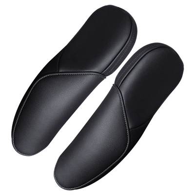 Suitable for Honda CRV10-11 seat side armrest glove interior modification CRV driver seat armrest leather cover modification (Sürətlər qutusu və əl tormozu başlıqları) - f-honda-crv-02-06-a-pair-of-black-leather-and-black-thread