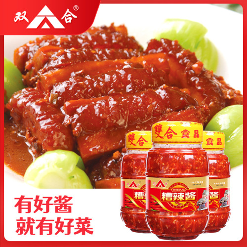 Shuanghe Zao Chili Sauce 900g chili sauce dumplings dipped in rice roll seasoning, rice sauce cold snail rice noodle stewed vegetable seasoning