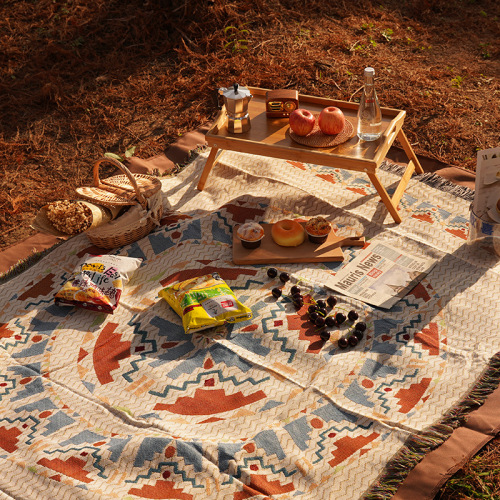 Picnic mat moisture-proof mat thickened ins style picnic cloth outdoor camping tent floor mat spring outing picnic mat blanket