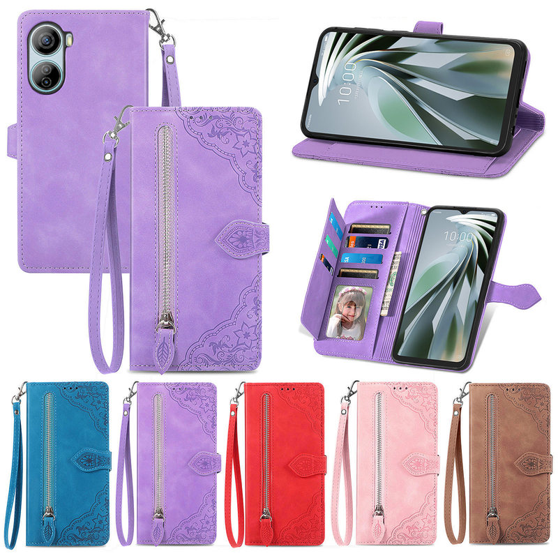 Suitable for Zte Simple Smartphone 4 Mobile Phone Case with Multiple Card Slots and Hand Strap Nubia S 5g Protective Case