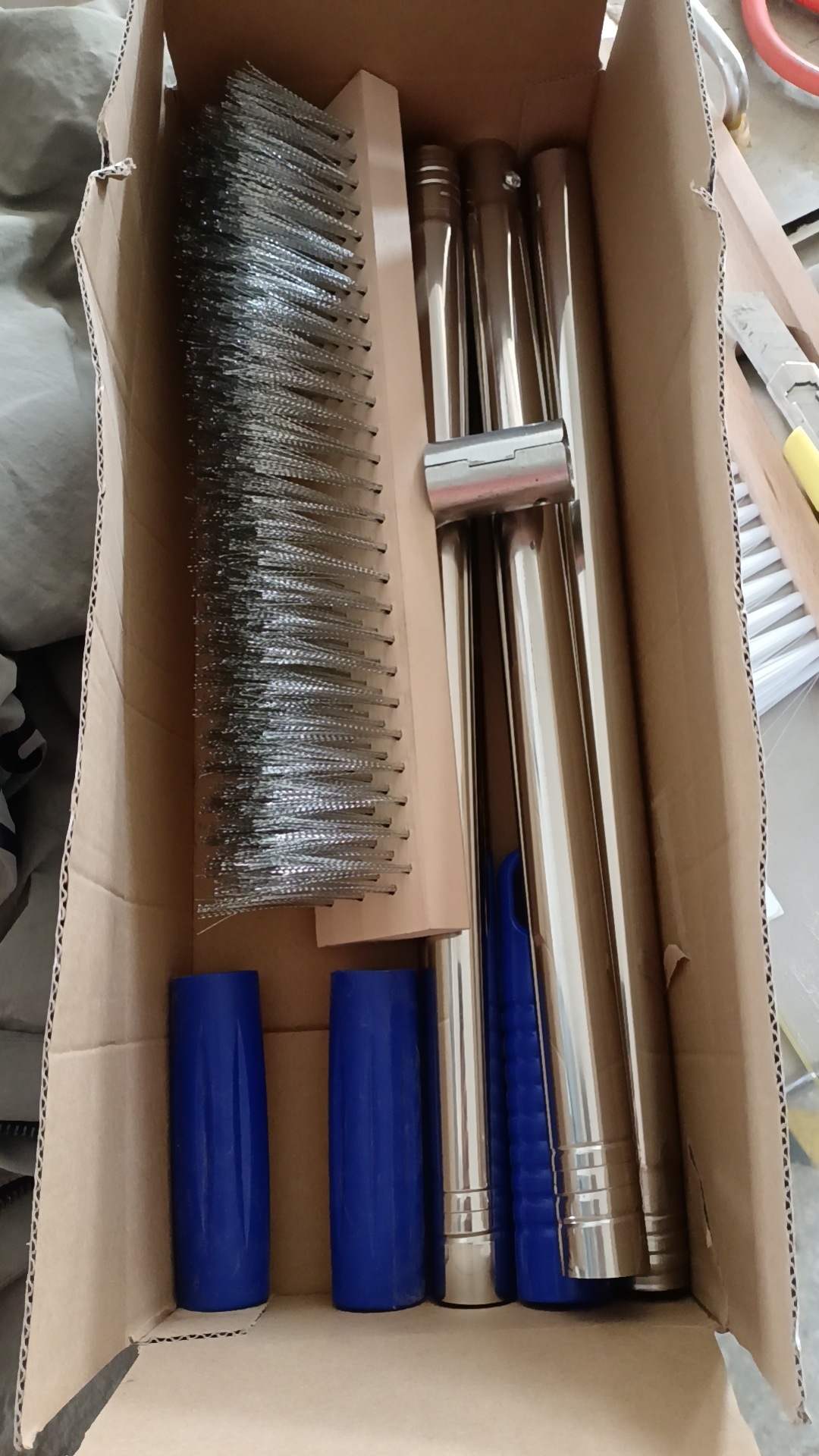 cepillo de mango de madera cepillo de piso de acero inoxidable cepillo de piso de mango largo cepillo de piso de acero inoxidable cepillo de piso de limpieza de costura de piso