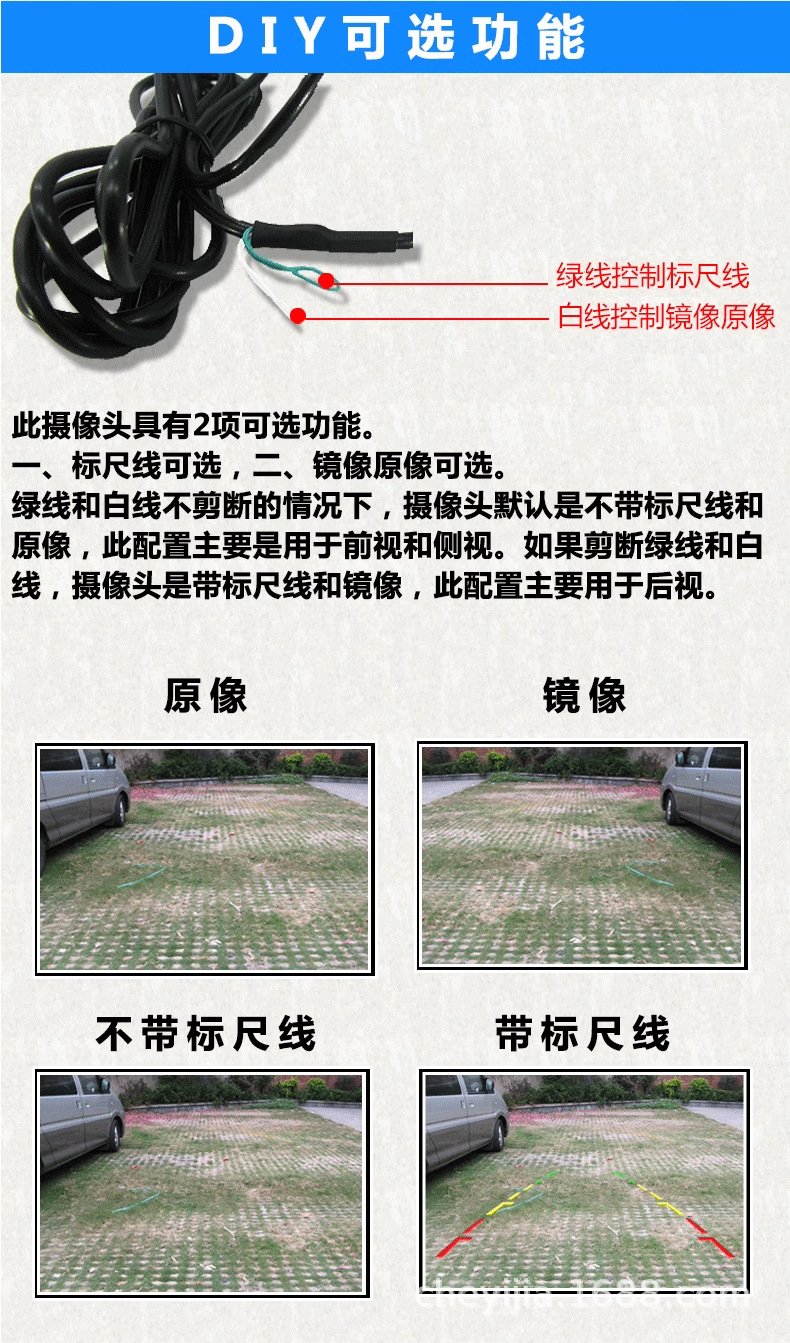 High-Definition Ufo Flying Saucer 360-Degree Universal Angle Adjustable Reversing Image Front Left and Right Side Blind Spot Car Camera