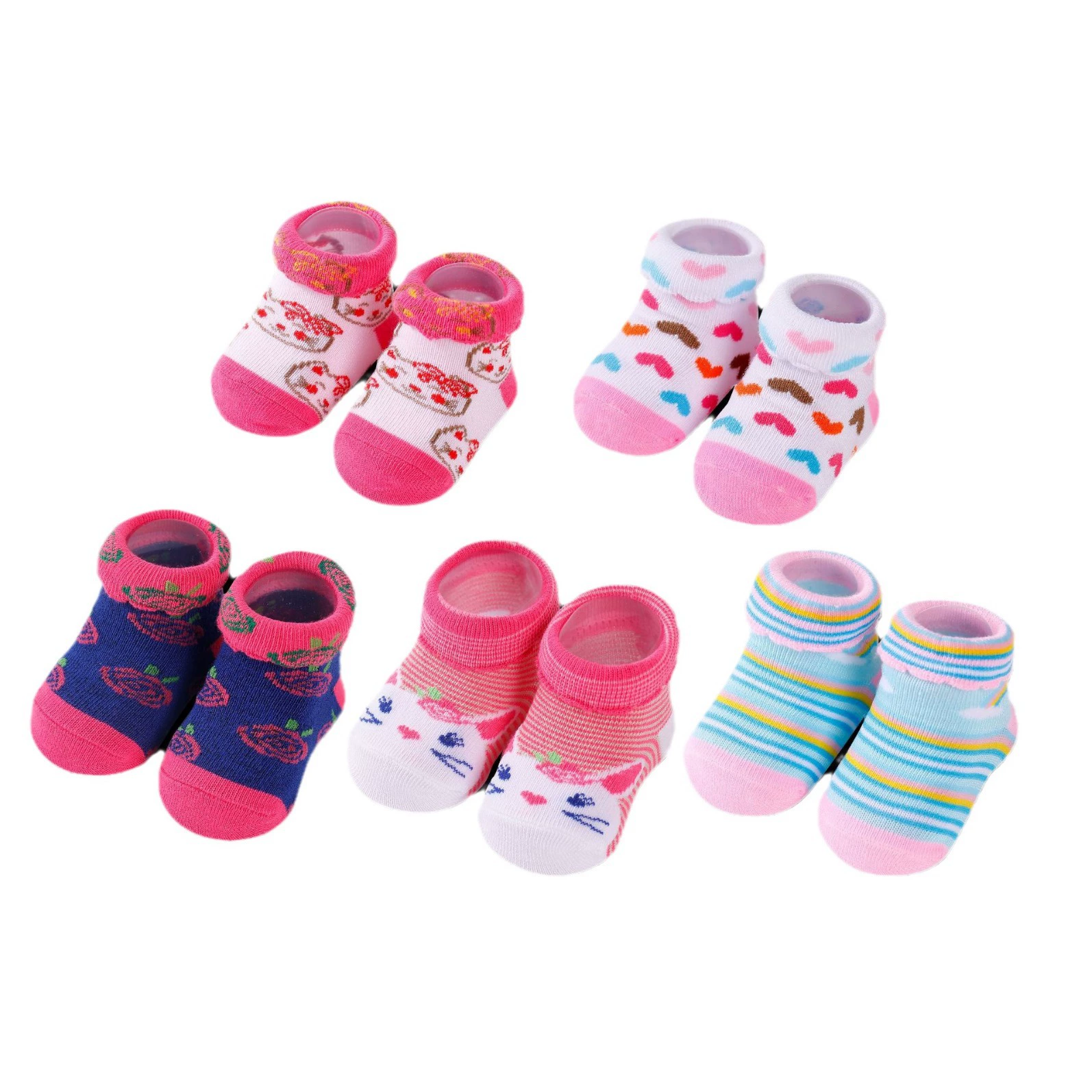Cartoon lace children's cute socks with bow, (Cross-border trading), lace dress, European style