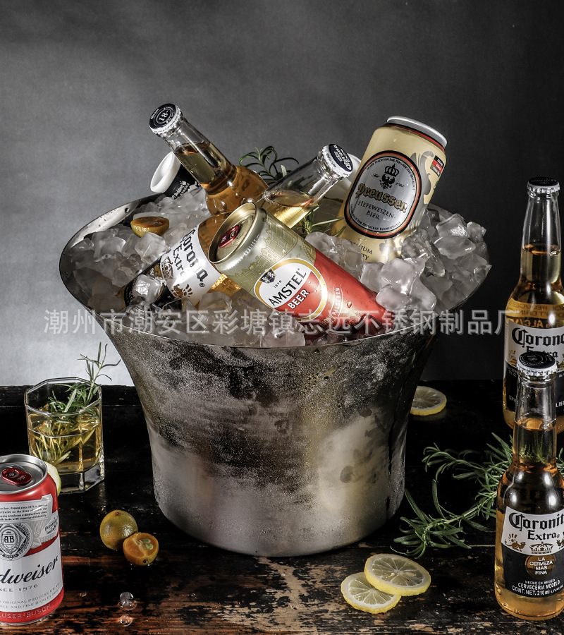 不锈钢酒吧KTV冰桶金色大容量香槟桶 红酒桶洋酒桶吐酒桶加工-阿里巴巴