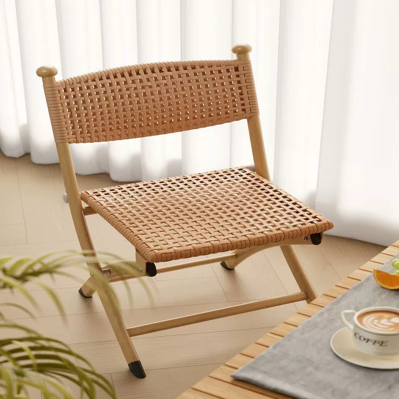 Складной стул из ротанга, стул для домашнего отдыха, обеденный стул, стул для балкона, стул для пожилых людей в помещении, стул для рыбалки на открытом воздухе, складной стул