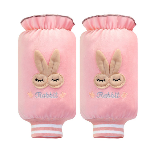 New Korean style anti-fouling women's autumn and winter sleeves cartoon velvet short student sleeves adult street stall sleeves wholesale