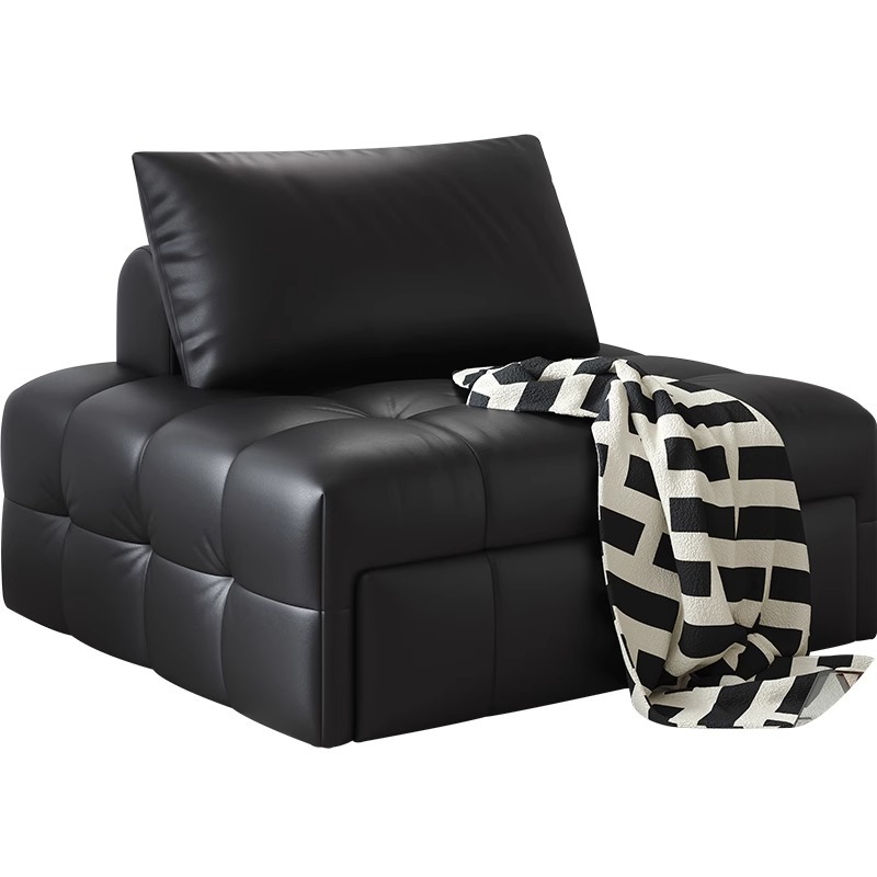 Cama retráctil doble, sofá cama perezosa, siesta doméstica, oficina, cama individual plegable, cama de almuerzo, almacenamiento de aire crema