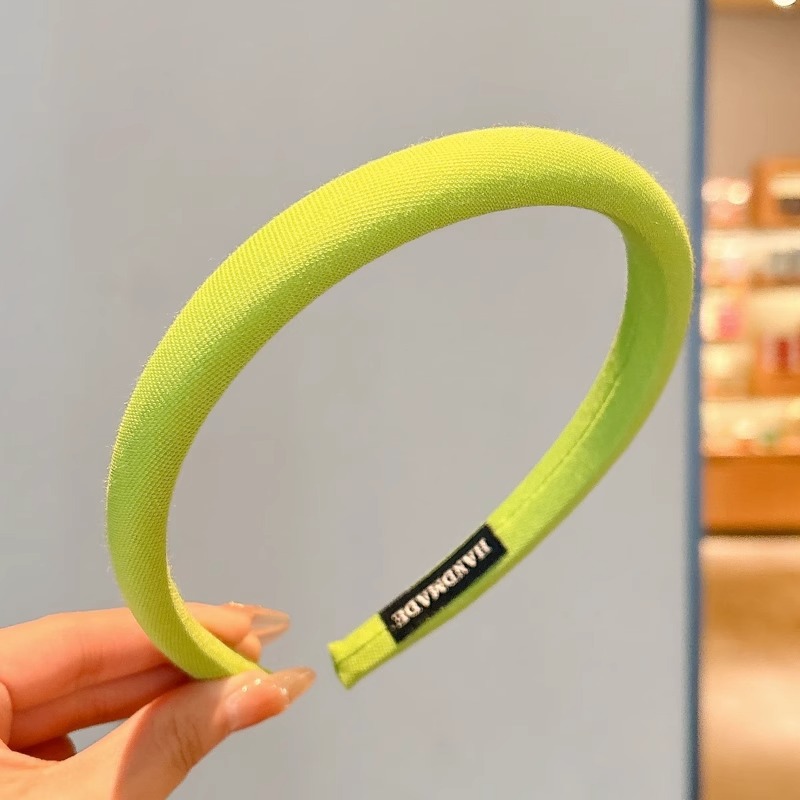 Diadema de pelo roto de color para niños de alta gama, diadema de horquilla para niña linda, diadema de presión superior de cabeza sin cabeza